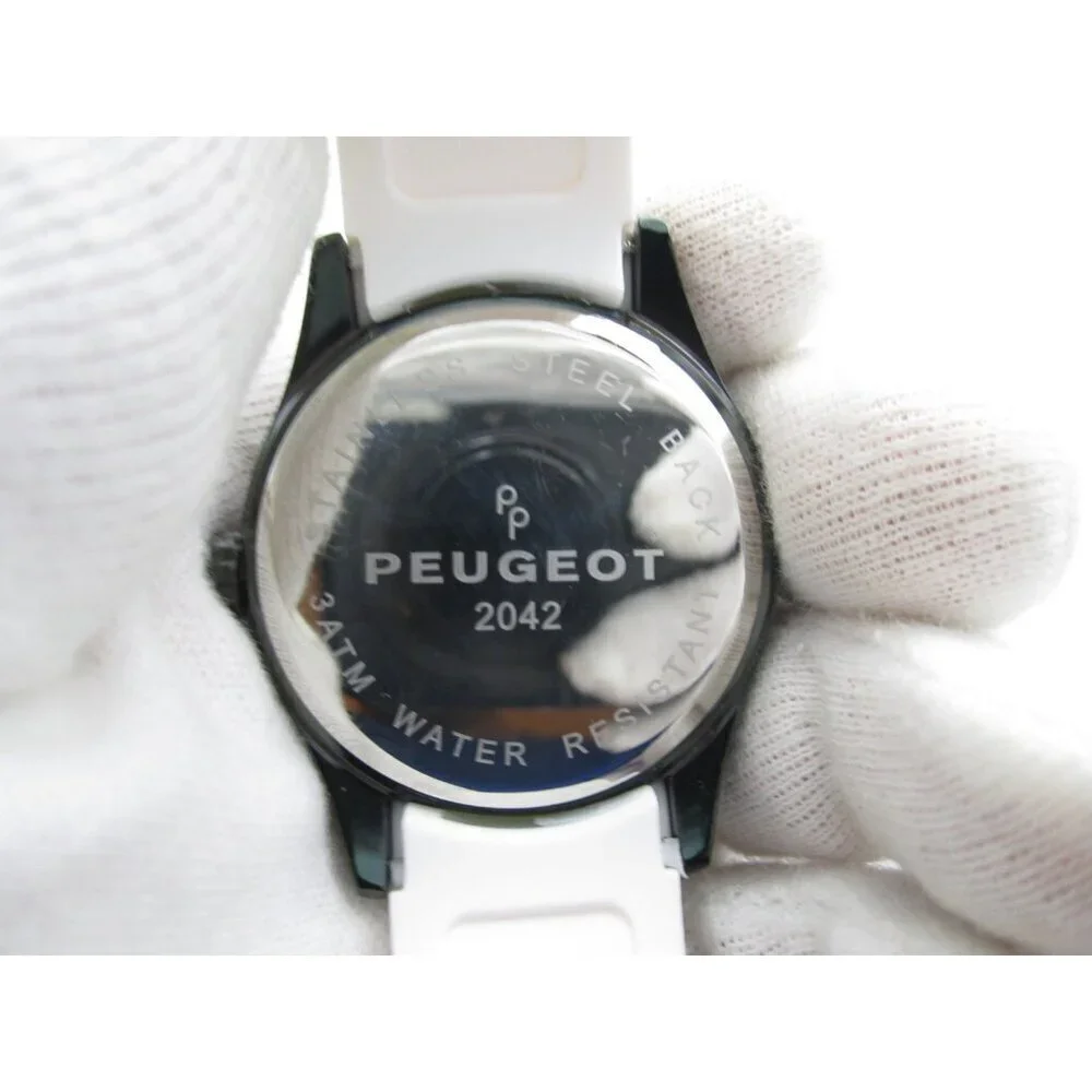 Men Peugeot Quartz 3ATM WR Analog 42mm Round Watch (I14) 